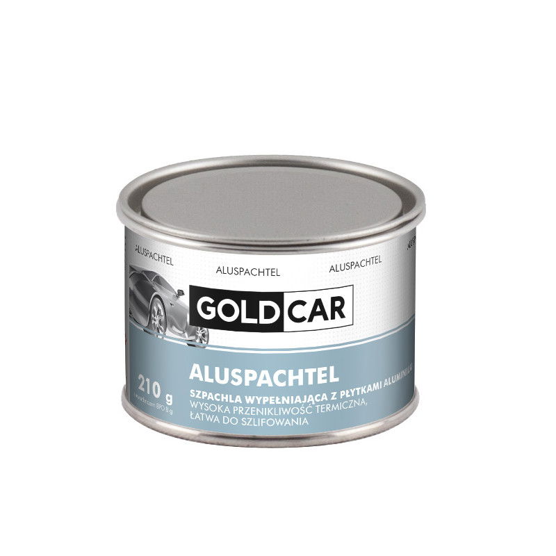 Szpachla Alu z płytkami aluminium wypełniająca Goldcar 210g Szpachla Alu z płytkami aluminium wypełniająca Goldcar 210g