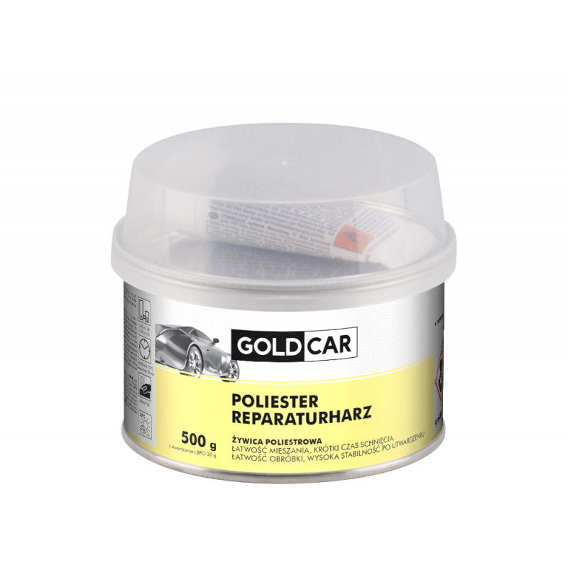 Żywica PS poliestrowa do laminowania Goldcar 500g z utwardzaczem Żywica PS poliestrowa do laminowania Goldcar 500g z utwardzaczem