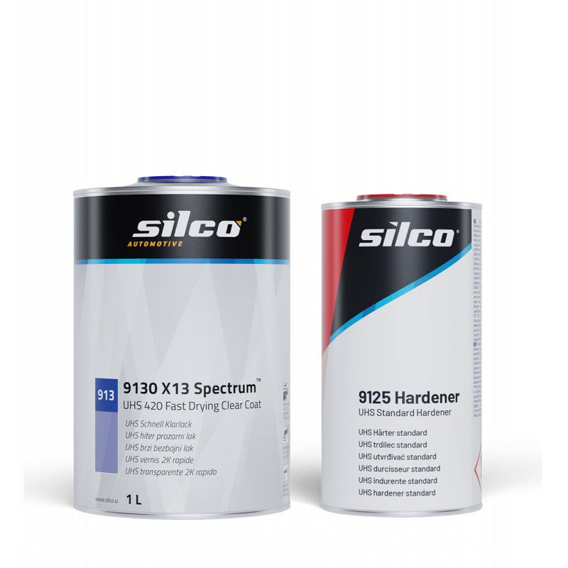 Lakier bezbarwny Silco 9130 X13 1,5l KPL + kubek
