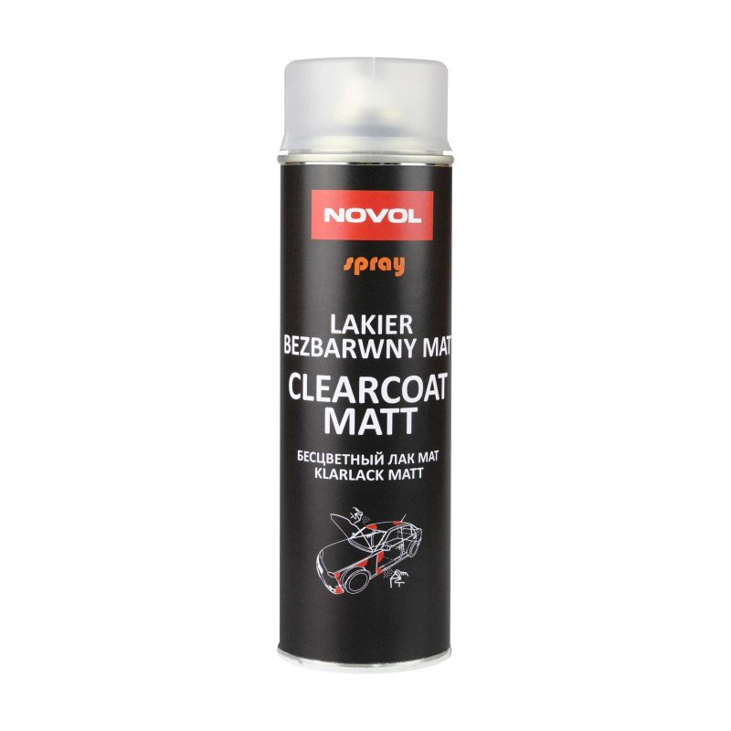 Lakier bezbarwny MAT Novol CLEARCOAT 500ml spray